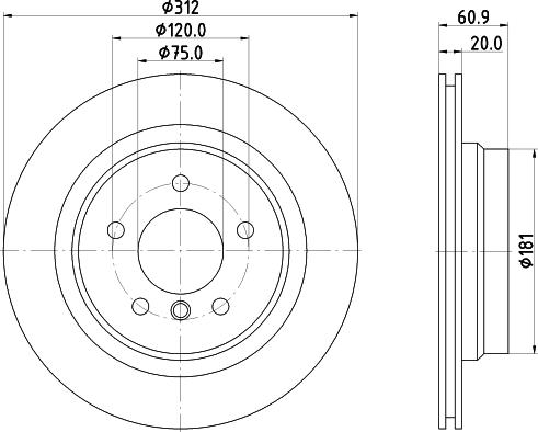 HELLA 8DD 355 106-772 - Тормозной диск autosila-amz.com