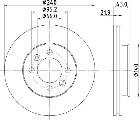 HELLA 8DD 355 101-901 - Тормозной диск autosila-amz.com