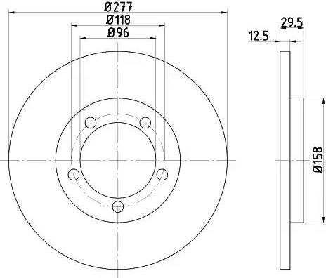 HELLA 8DD 355 108-671 - Тормозной диск autosila-amz.com