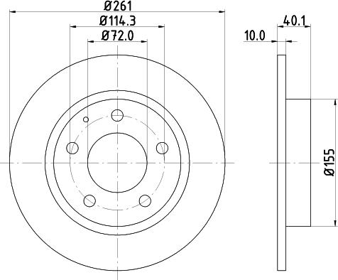 HELLA 8DD 355 103-231 - Тормозной диск autosila-amz.com