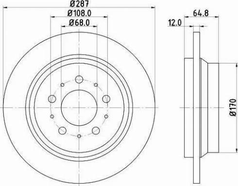 HELLA 8DD 355 107-081 - Тормозной диск autosila-amz.com