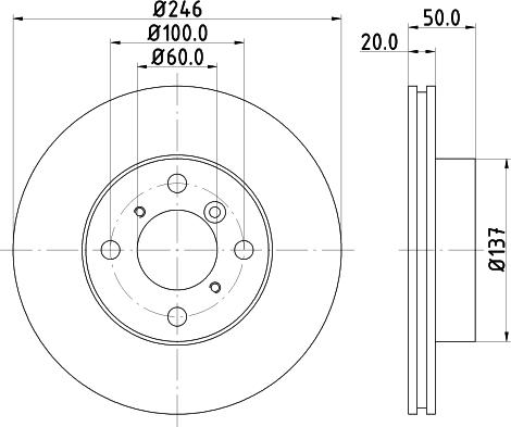 HELLA 8DD 355 107-391 - Тормозной диск autosila-amz.com