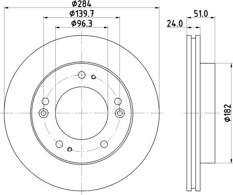 HELLA 8DD 355 107-381 - Тормозной диск autosila-amz.com