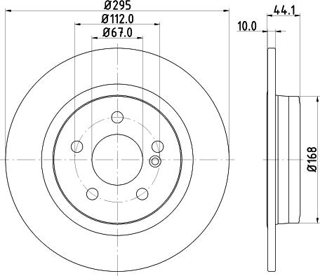 HELLA 8DD 355 119-422 - Тормозной диск autosila-amz.com