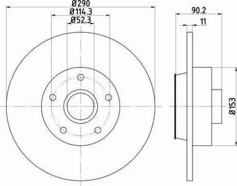 HELLA 8DD 355 119-301 - Тормозной диск autosila-amz.com