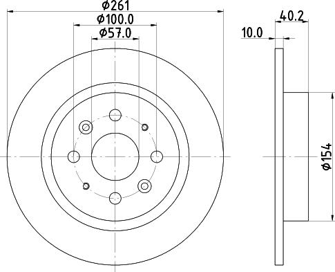 HELLA 8DD 355 114-081 - Тормозной диск autosila-amz.com