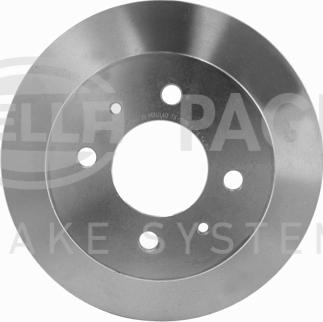 HELLA 8DD 355 110-651 - Тормозной диск без покрытия MITSUBISHI CARISMA (DA_), CARISMA notchback (DA_), COLT IV (CA_A), LANCER V (CB/D_A), LANCER V Stati autosila-amz.com