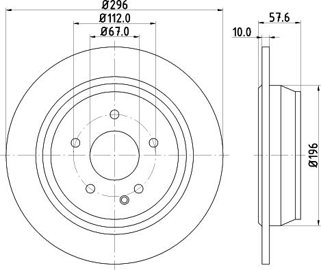 HELLA 8DD 355 124-141 - Тормозной диск autosila-amz.com