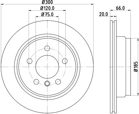 HELLA 8DD 355 123-152 - Тормозной диск autosila-amz.com