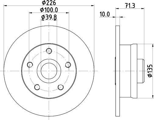 HELLA 8DD 355 113-411 - Тормозной диск autosila-amz.com