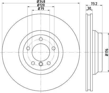 HELLA 8DD 355 121-391 - Тормозной диск autosila-amz.com