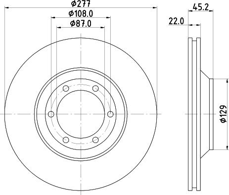 HELLA 8DD 355 113-041 - Тормозной диск autosila-amz.com