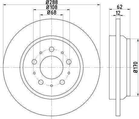 HELLA 8DD 355 113-021 - Тормозной диск autosila-amz.com