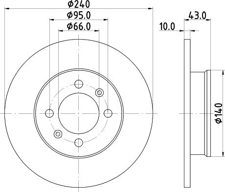 HELLA 8DD 355 113-361 - Тормозной диск autosila-amz.com