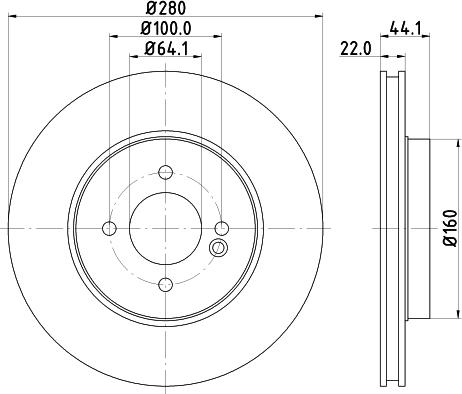 HELLA 8DD 355 113-752 - Тормозной диск autosila-amz.com