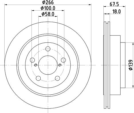 HELLA 8DD 355 112-341 - Тормозной диск autosila-amz.com