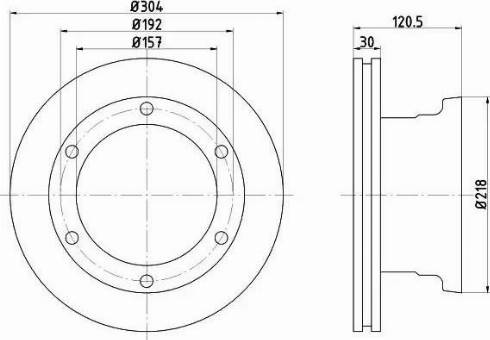 HELLA 8DD 355 117-541 - Тормозной диск autosila-amz.com