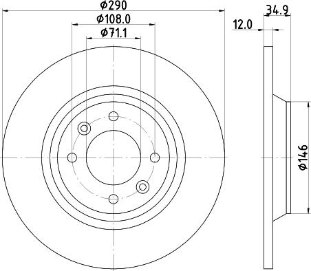 HELLA 8DD 355 117-291 - Тормозной диск autosila-amz.com