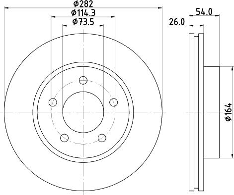 HELLA 8DD 355 117-211 - Тормозной диск autosila-amz.com