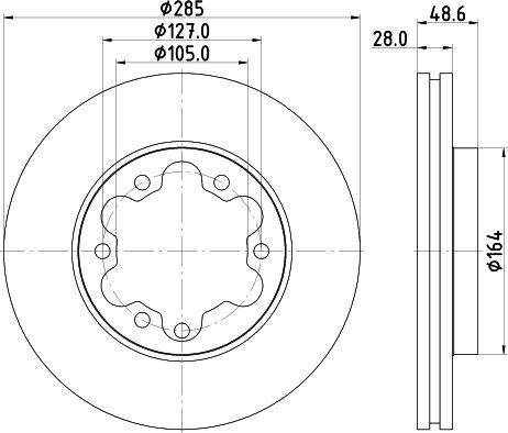 HELLA 8DD 355 134-031 - Тормозной диск autosila-amz.com