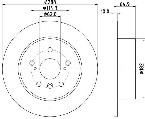 HELLA 8DD 355 134-111 - Тормозной диск autosila-amz.com