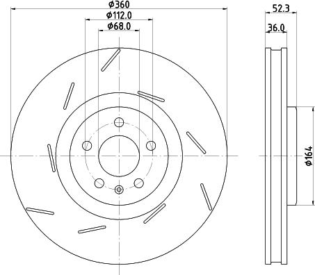 HELLA 8DD 355 134-701 - Тормозной диск autosila-amz.com