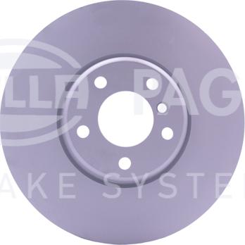 HELLA 8DD 355 132-521 - Тормозной диск с покрытием PRO цельный; высокоуглеродистый; передняя ось прав. / BMW 5 (F10) 530d+ autosila-amz.com
