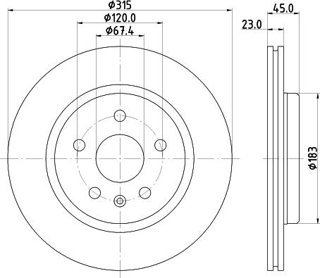 HELLA 8DD 355 132-751 - Тормозной диск autosila-amz.com