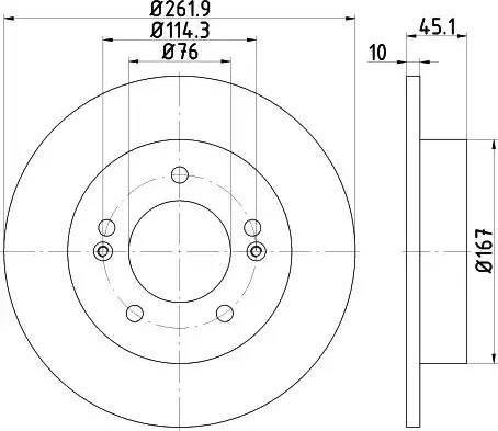 HELLA 8DD 355 118-301 - Тормозной диск autosila-amz.com