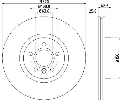 HELLA 8DD 355 125-151 - Тормозной диск autosila-amz.com