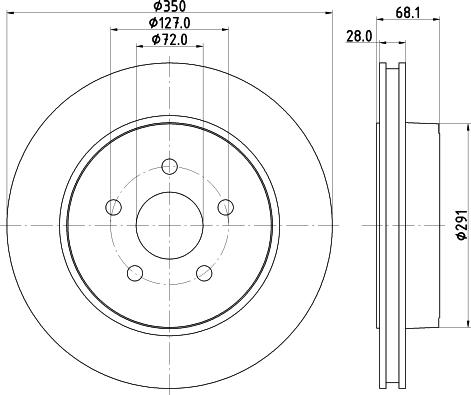 HELLA 8DD 355 120-911 - Тормозной диск autosila-amz.com