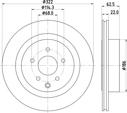 HELLA 8DD 355 120-551 - Тормозной диск autosila-amz.com