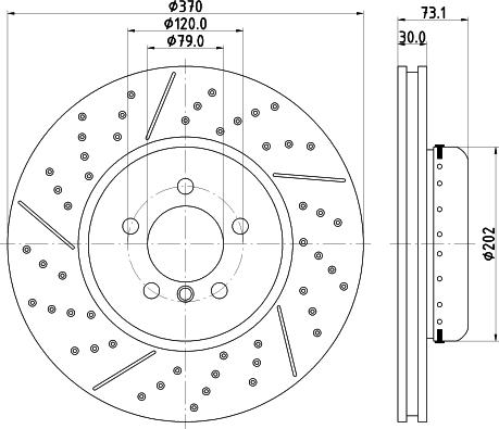 HELLA 8DD 355 120-771 - Тормозной диск autosila-amz.com