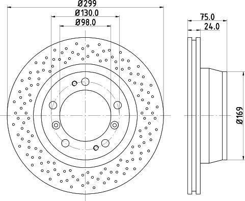 HELLA 8DD 355 127-521 - Тормозной диск autosila-amz.com