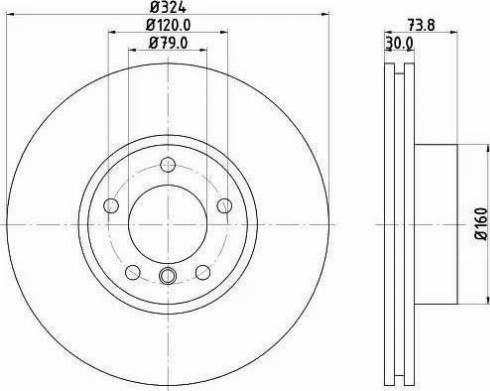 HELLA 8DD 355 107-701 - Тормозной диск autosila-amz.com