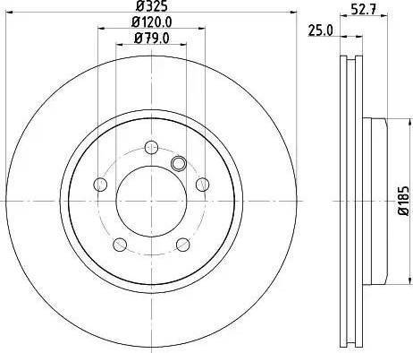 HELLA 8DD 355 121-021 - Тормозной диск autosila-amz.com