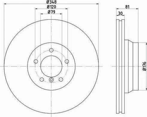 HELLA 8DD 355 121-131 - Тормозной диск autosila-amz.com