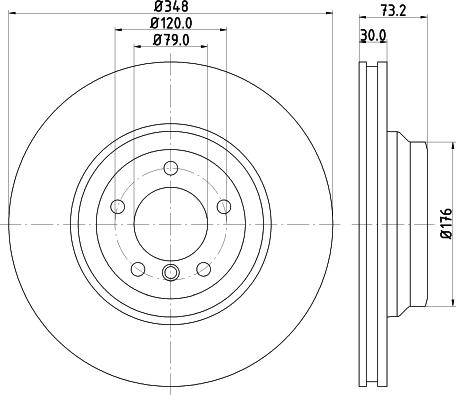 HELLA 8DD 355 123-641 - Тормозной диск autosila-amz.com