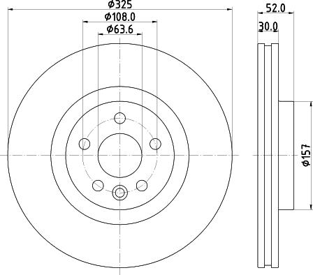 HELLA 8DD 355 123-111 - Тормозной диск autosila-amz.com