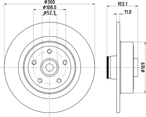 SNR KF155.101U - Тормозной диск autosila-amz.com