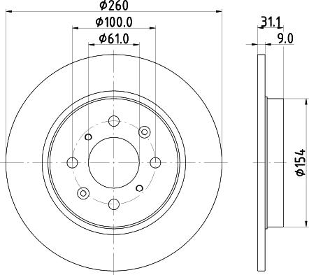 HELLA 8DD 355 122-531 - Тормозной диск autosila-amz.com