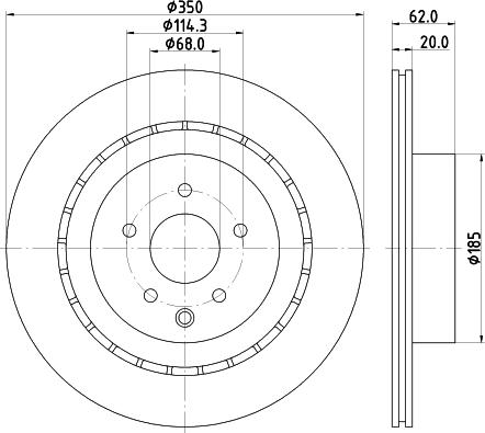 HELLA 8DD 355 122-261 - Тормозной диск autosila-amz.com