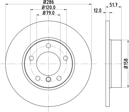 HELLA 8DD 355 127-031 - Тормозной диск autosila-amz.com