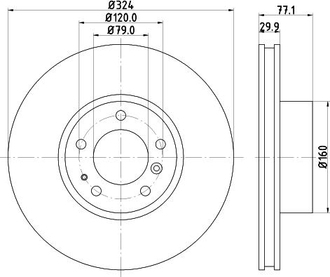 HELLA 8DD 355 127-101 - Тормозной диск autosila-amz.com