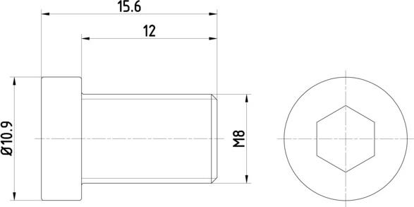 HELLA 8DZ 355 209-091 - Болт, диск тормозного механизма autosila-amz.com