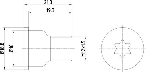 HELLA 8DZ 355 209-051 - Болт, диск тормозного механизма autosila-amz.com