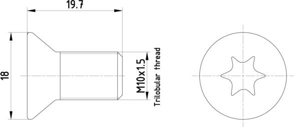 HELLA 8DZ 355 209-111 - Болт, диск тормозного механизма autosila-amz.com