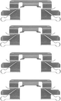 HELLA 8DZ 355 204-941 - Комплектующие для колодок дискового тормоза autosila-amz.com