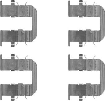 HELLA 8DZ 355 204-661 - Комплектующие для колодок дискового тормоза autosila-amz.com