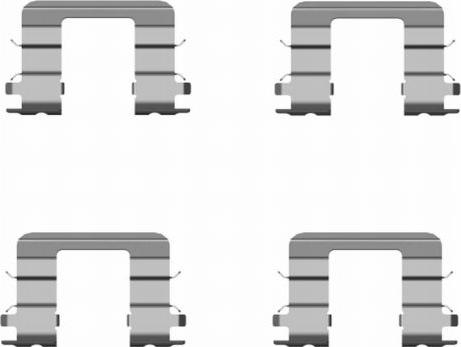 HELLA 8DZ 355 204-131 - Комплектующие для колодок дискового тормоза autosila-amz.com